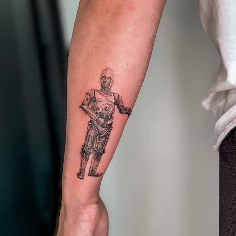 C3po star wars tattoo