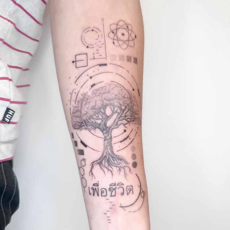 Levensboom tattoo